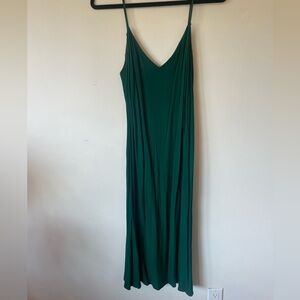Reformation slip dress green size 6